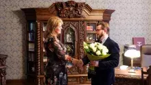 T. Ozorowska i Dziekan W. Zalewski (fot. S. Dajkowski)