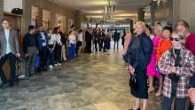 Finisaż wystawy Marka Okrassy na WPiA - relacja