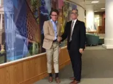 Prof. Koncewicz z Rektorem Wilfredo Nieves'em