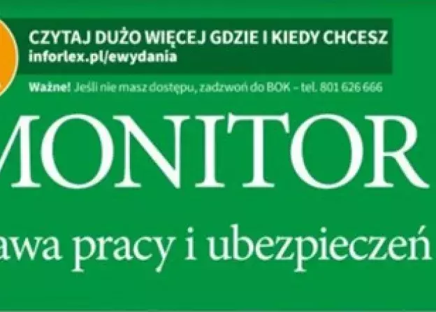 Artykuł dr. Michała Szypniewskiego w Monitorze pracy i ubezpieczeń