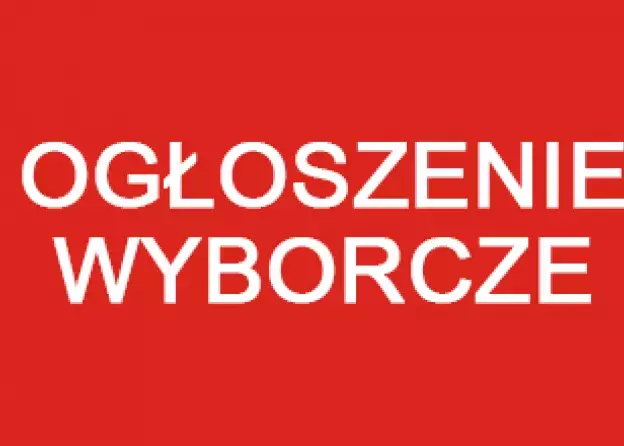 Ogłoszenie wyborcze