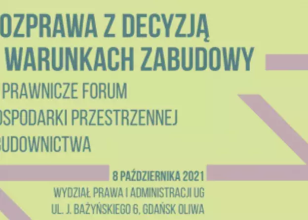 Transmisja z IV Prawniczego Forum Gospodarki Przestrzennej i Budownictwa