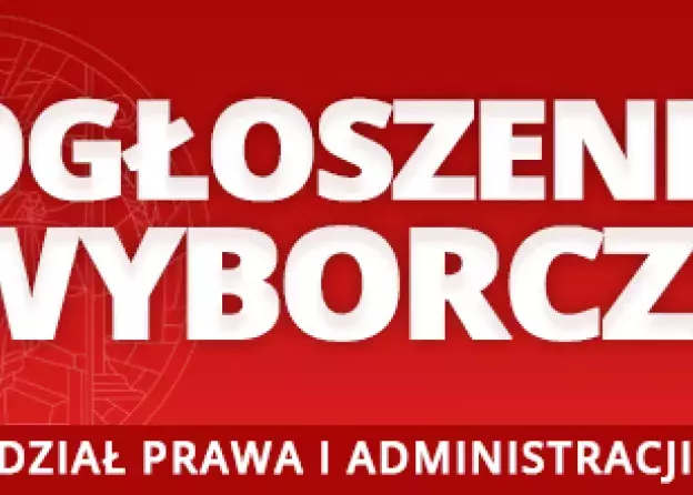 Ogłoszenie wyborcze. Nauczyciele akademiccy. AKTUALIZACJA