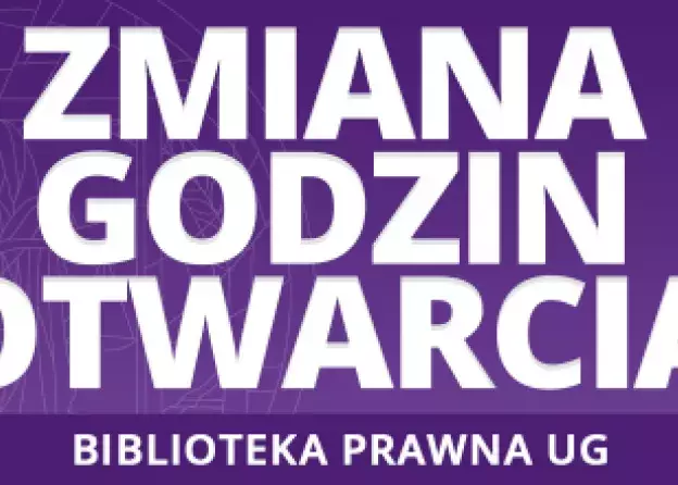 Zmiana godzin otwarcia Biblioteki Prawnej we wrześniu