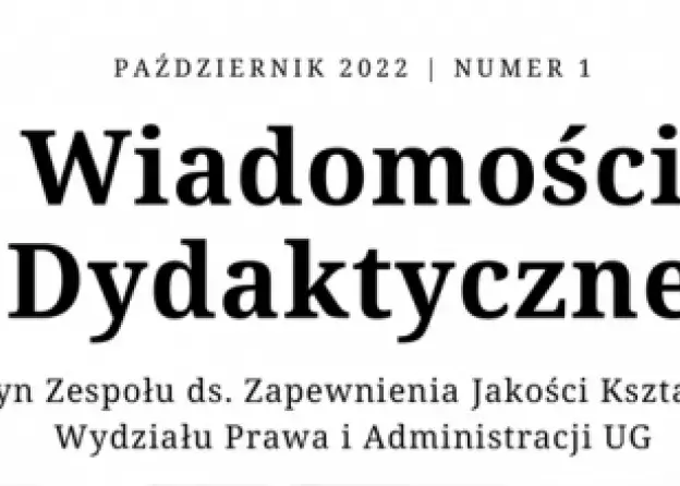 Wiadomości Dydaktyczne. Biuletyn nr 1