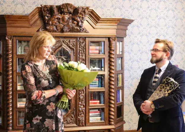 Pożegnanie i życzenia dla p. Kierownik Teresy Ozorowskiej