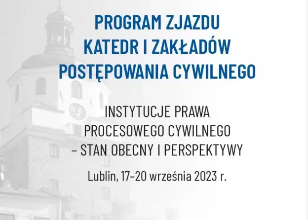 Zjazd Katedr i Zakładów Postępowania Cywilnego 2023