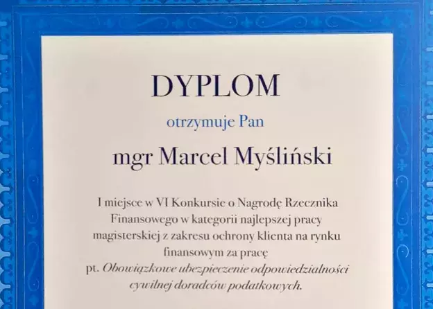 Wręczenie nagród w VI Konkursie o Nagrodę Rzecznika Finansowego