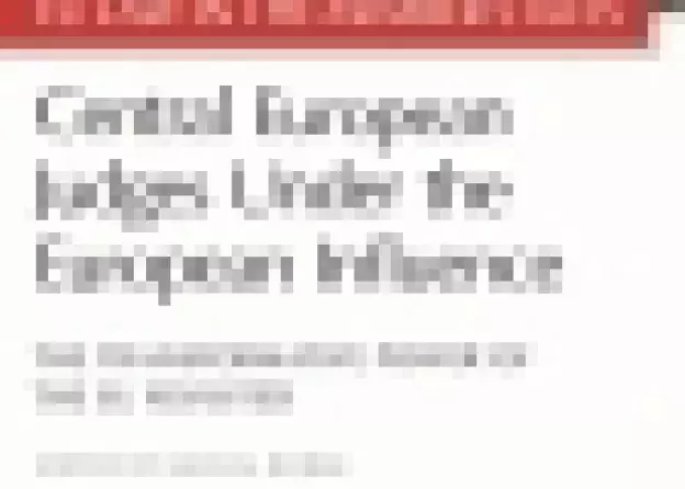 Nakładem oksfordzkiego wydawnictwa Hart Publishing ukazała się książka pt.: "Central European…