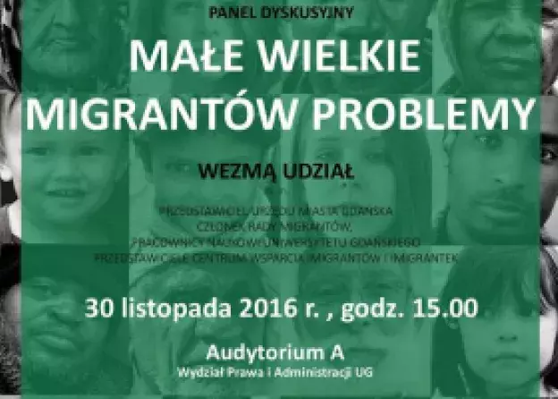 Małe Wielkie Migrantów Problemy  - ELSA DAY; 30 listopada 2016r.; godz.: 15.00, Audytorium A