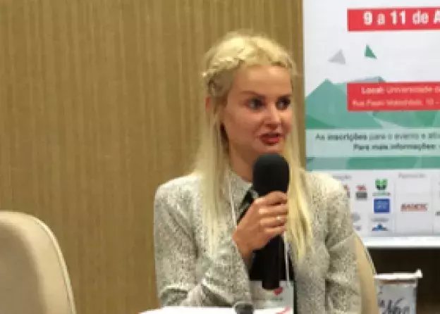 Wystąpienie mgr Joanny Marszałek na Uniwersytecie Univille w Brazylii