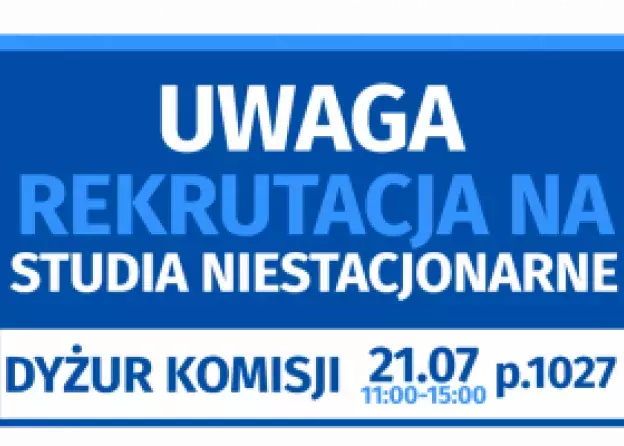 Informacja dla kandydatów na studia niestacjonarne