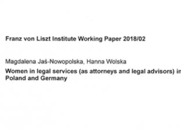 Zagraniczna publikacja dr Magdaleny Jaś-Nowopolskiej oraz dr Hanny Wolskiej z Katedry Prawa…