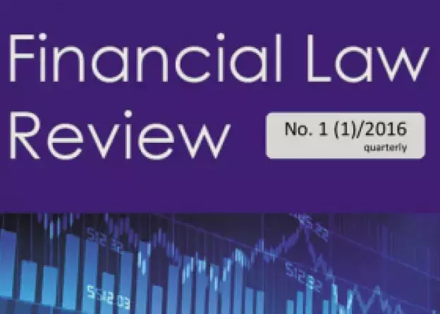 Financial Law Review z dofinansowaniem w ramach Programu wsparcia czasopism naukowych MNiSW
