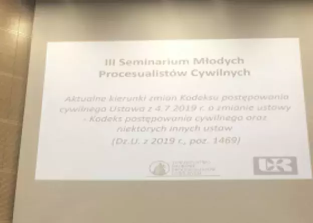 III Seminarium Młodych Procesualistów Cywilnych