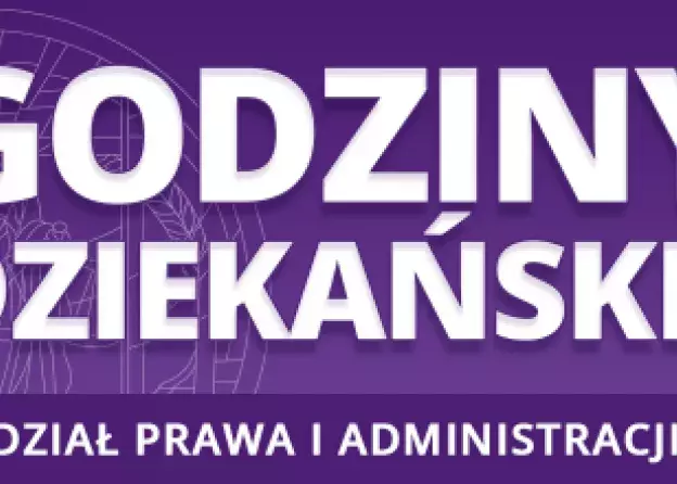 Godziny Dziekańskie w dniu 6.11.2020
